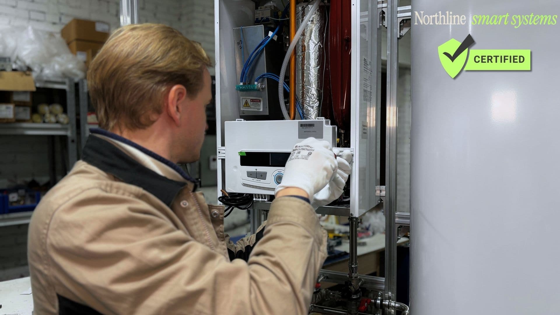 Mechanical-room controller and automatic shutoff valve